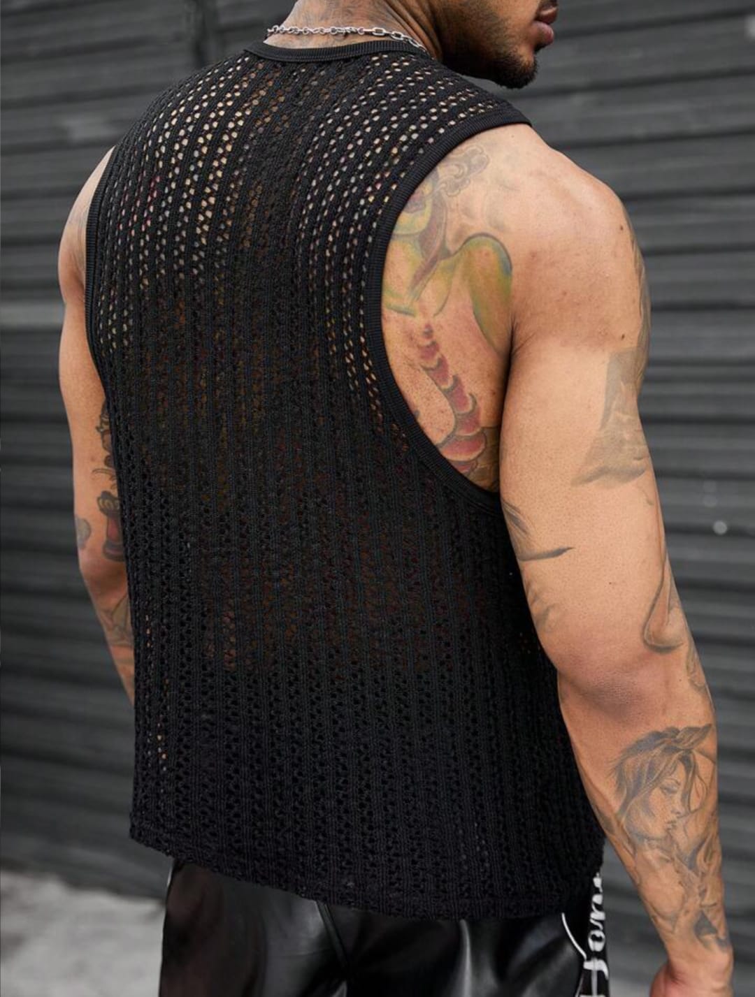Midnight Net Tank Top